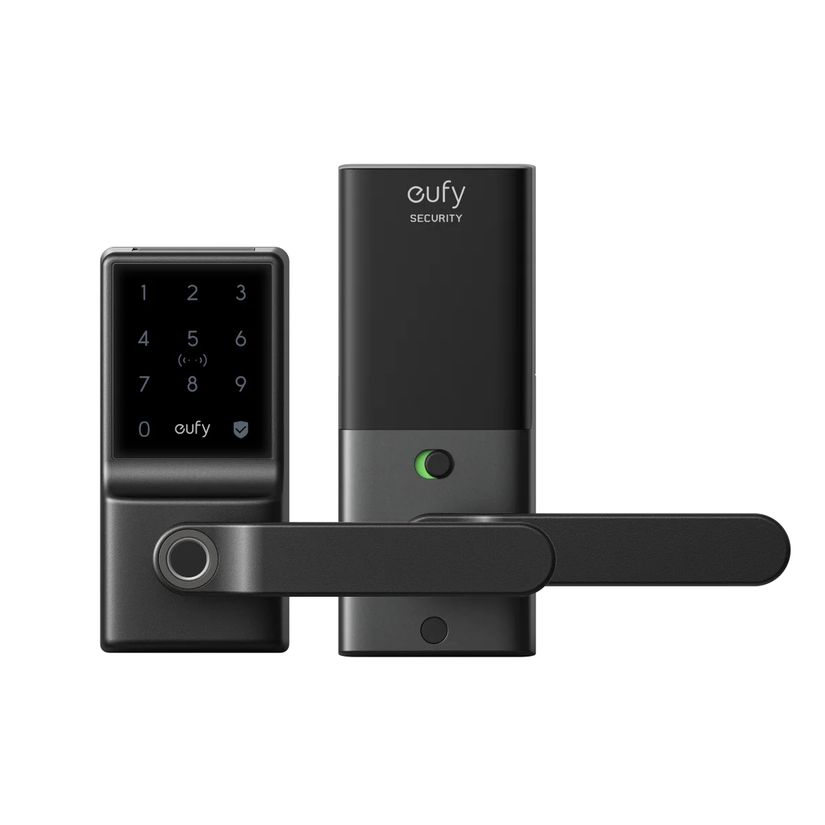EUFY SMART LOCK C33 WIFI FINGERPRINT KEYLESS DOOR LOCK WITH HANDLE BLACK T85L0111