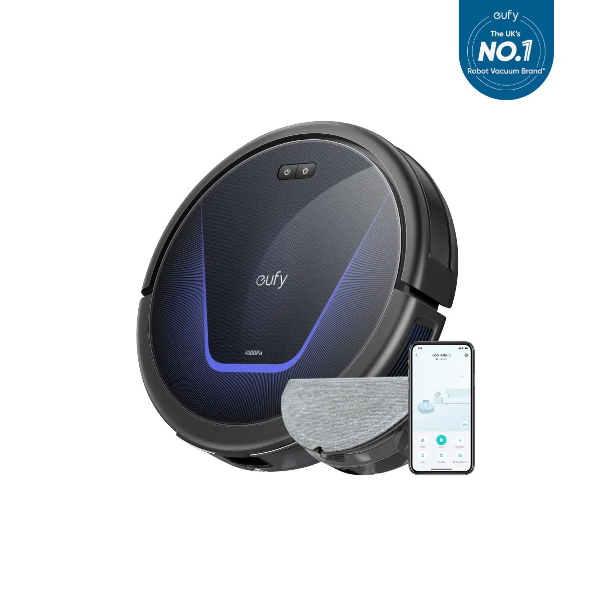 ANKER EUFY G50 HYBRID ROBOT VACUUM AND MOP BLACK T2212V11