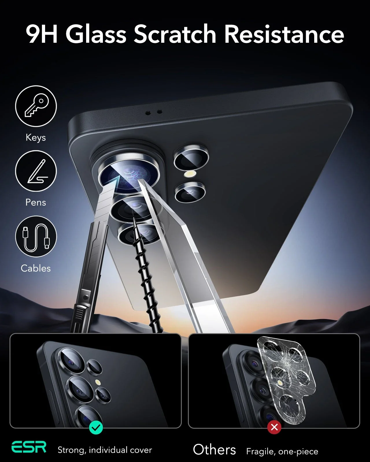 ESR CYBER SERIES TOUGH MAGNETIC CASE (STASH STAND) COMPATIBLE WITH S26 ULTRA NAVY BLUE thumbnail 14