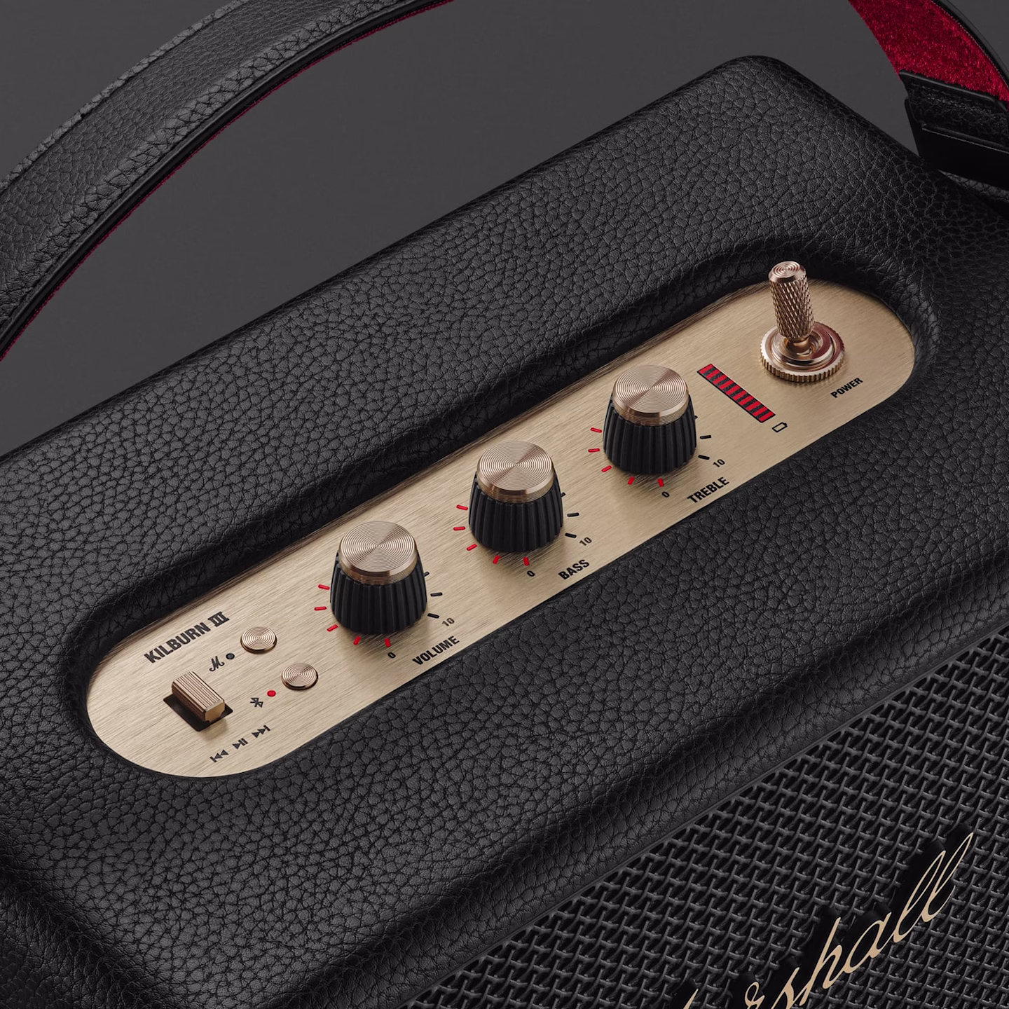 MARSHALL KILLBURN III PORTABLE WIRELESS SPEAKER BLACK BRASS KILBURN3-BK-BRS thumbnail 4