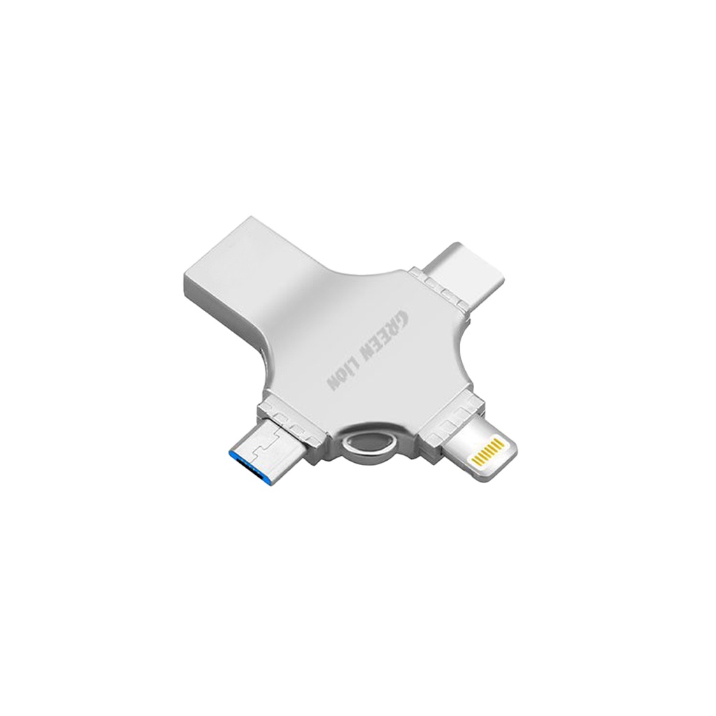 GREEN LION 4 IN 1 USB FLASH DRIVE 512GB GN4IN1USB512SL