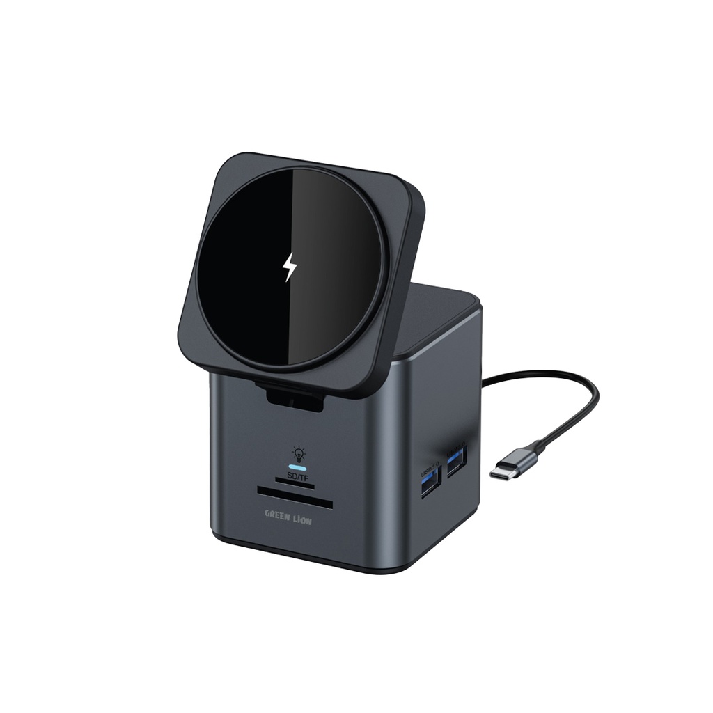 GREEN LION 9 IN 1 HUB DOCKING STATION BLACK GN9IN1HUBBK