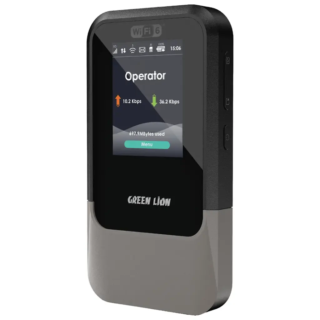 GREEN LION CONNECT 5G PORTABLE WIFI ROUTER BLACK GNCO5GRTRB