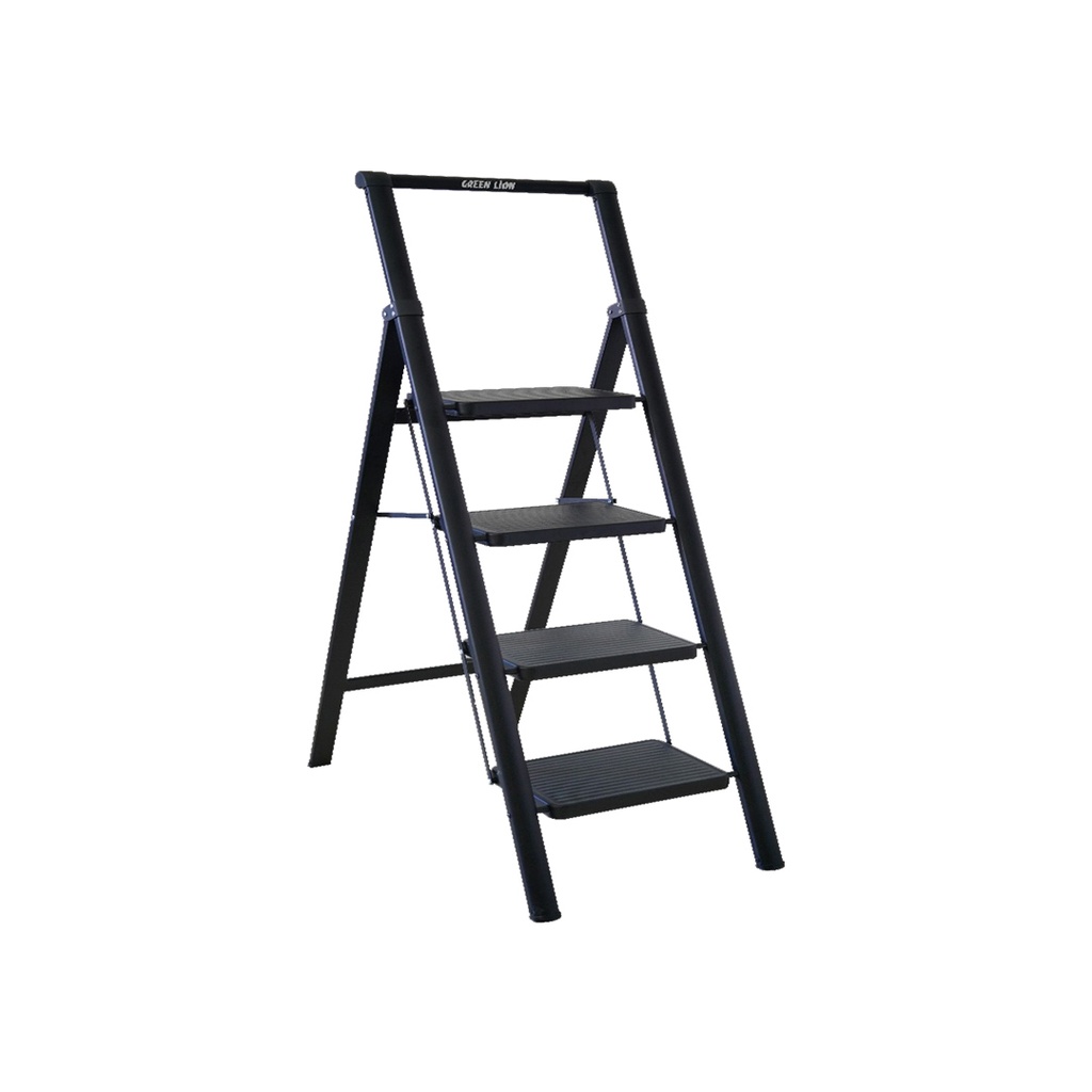 GREEN LION FOLDABLE LADDER 150 KG BLACK GNFLLADR150BK