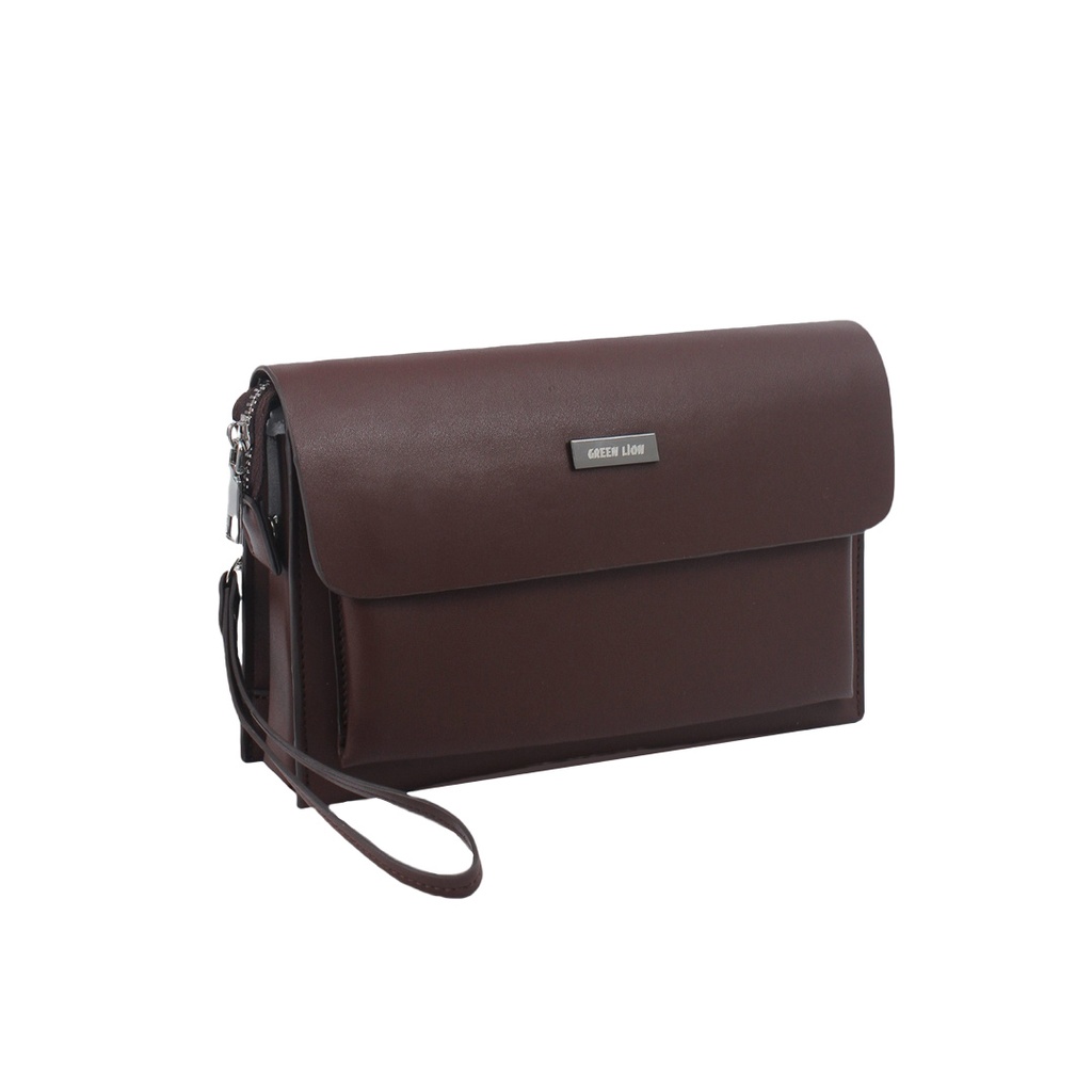 GREEN LION MARA CLUTCH BAG BROWN GNMARACBGBR