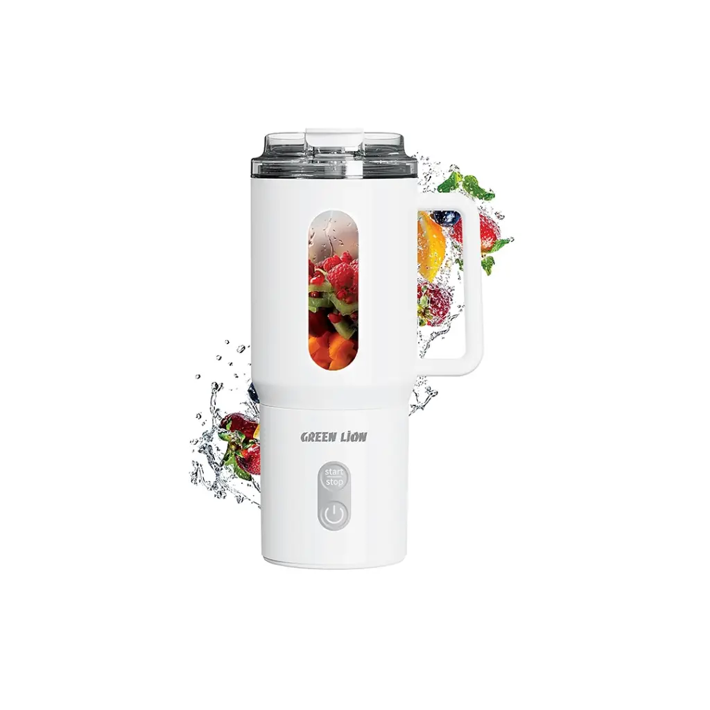 GREEN LION MUG BLEND PORTABLE JUICER 500ML WHITE GNMGBL500WH