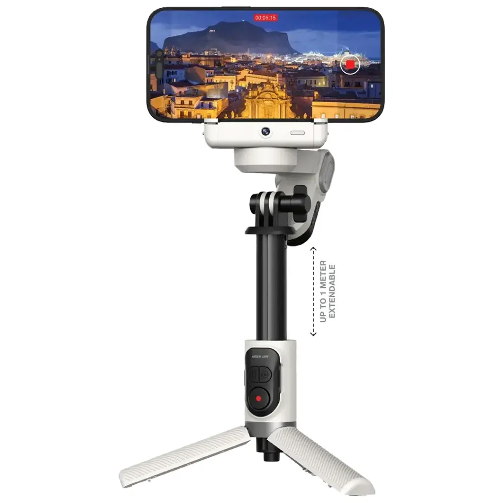GREEN LION PALERMO GIMBAL TRIPOD STAND WITH REMOTE CONTROL WHITE GNPALXV4GMLWH thumbnail 2