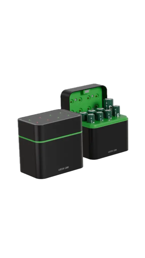 GREEN LION RECHARGEABLE 8*AA BATTERY DOCK USB-C BLACK GNRBAA8PCBK thumbnail 3
