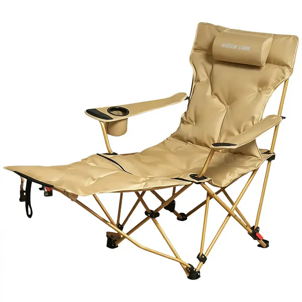 GREEN LION VESTRO CAMPING CHAIR WITH FOAM BEIGE GNVESCHAIRBG