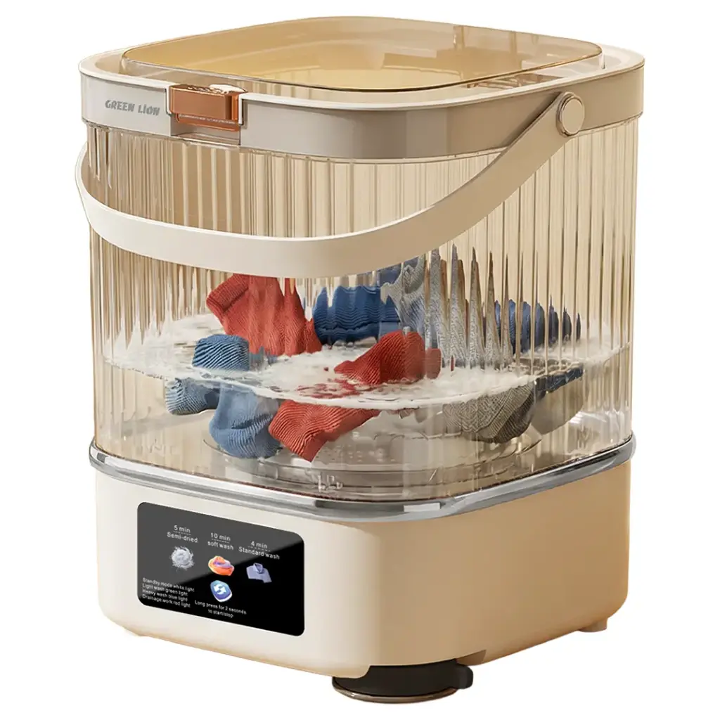GREEN LION MINI WASH 12L PORTABLE WASHING MACHINE WHITE GNWM14PURWH