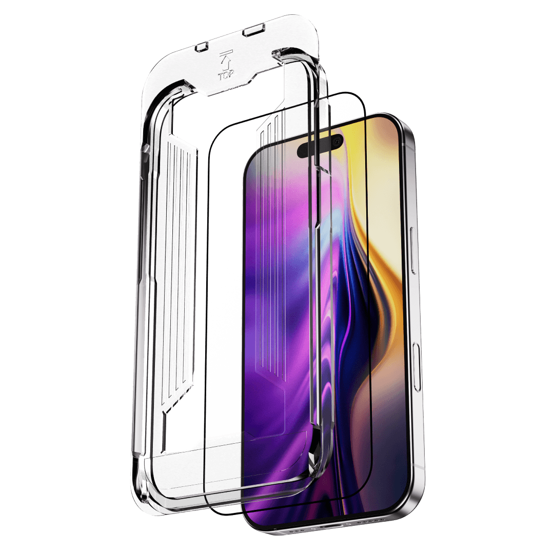BLUPEBBLE GRAPHENE ROCK SERIES TEMPERED GLASS 2.5D FOR IPHONE 17 PRO MAX BLUE BP-LENS17P&PM-BL