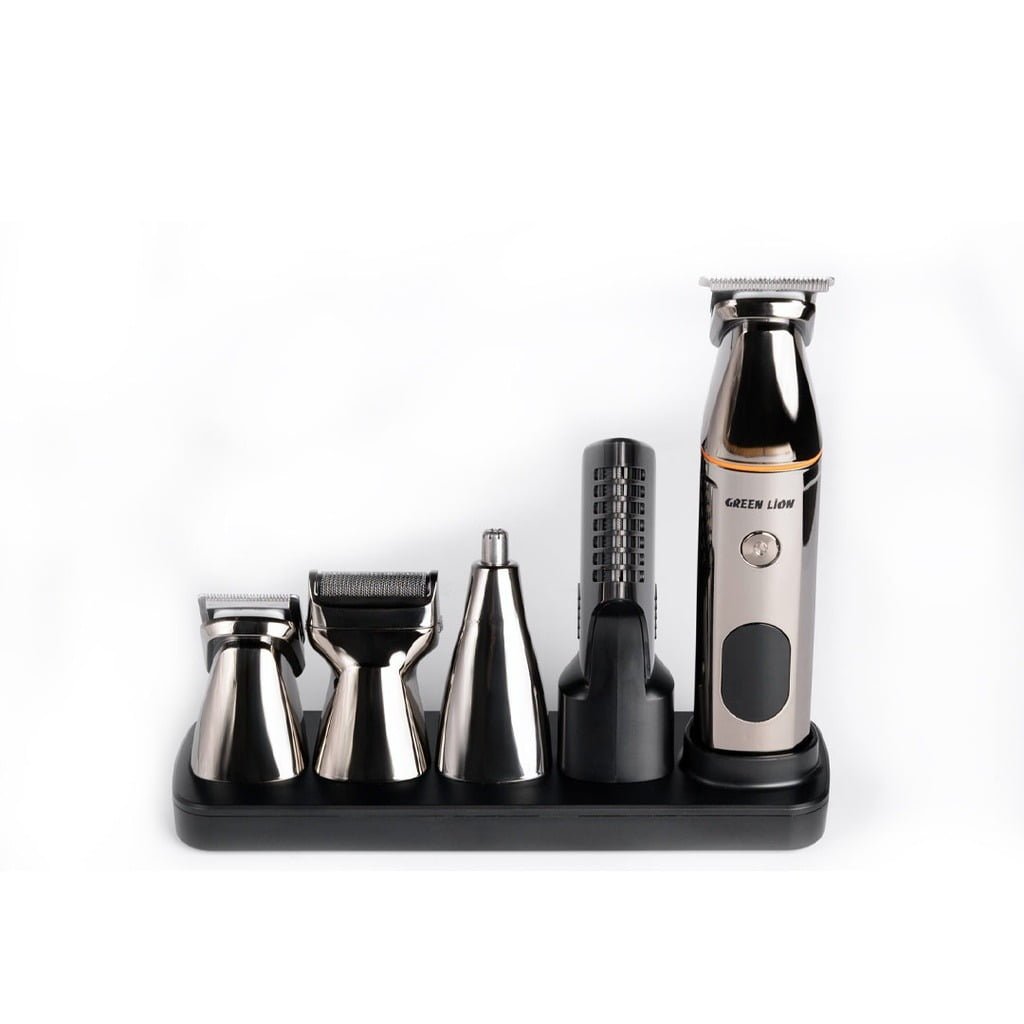 GREEN LION 5 IN 1 MULTI-FUNCTION HAIR CLIPPER SET 600MAH BLACK GN5IN1MHTRMBK