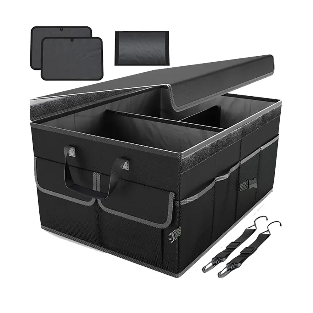 GREEN LION CAR TRUNK ORGANIZER 57L BLACK GNCRTORG57BK