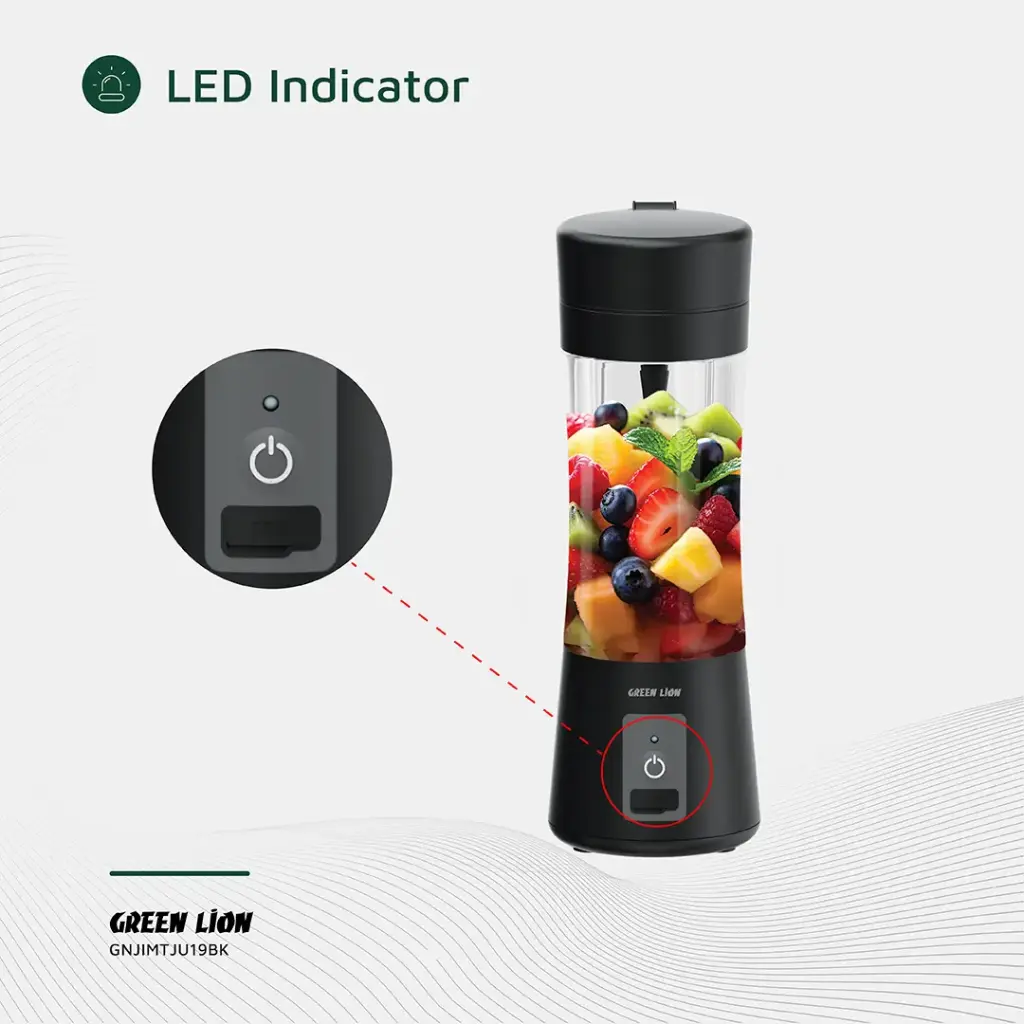 GREEN LION JUICE MATE PORTABLE JUICER 380ML BLACK GNJIMTJU19BK thumbnail 6