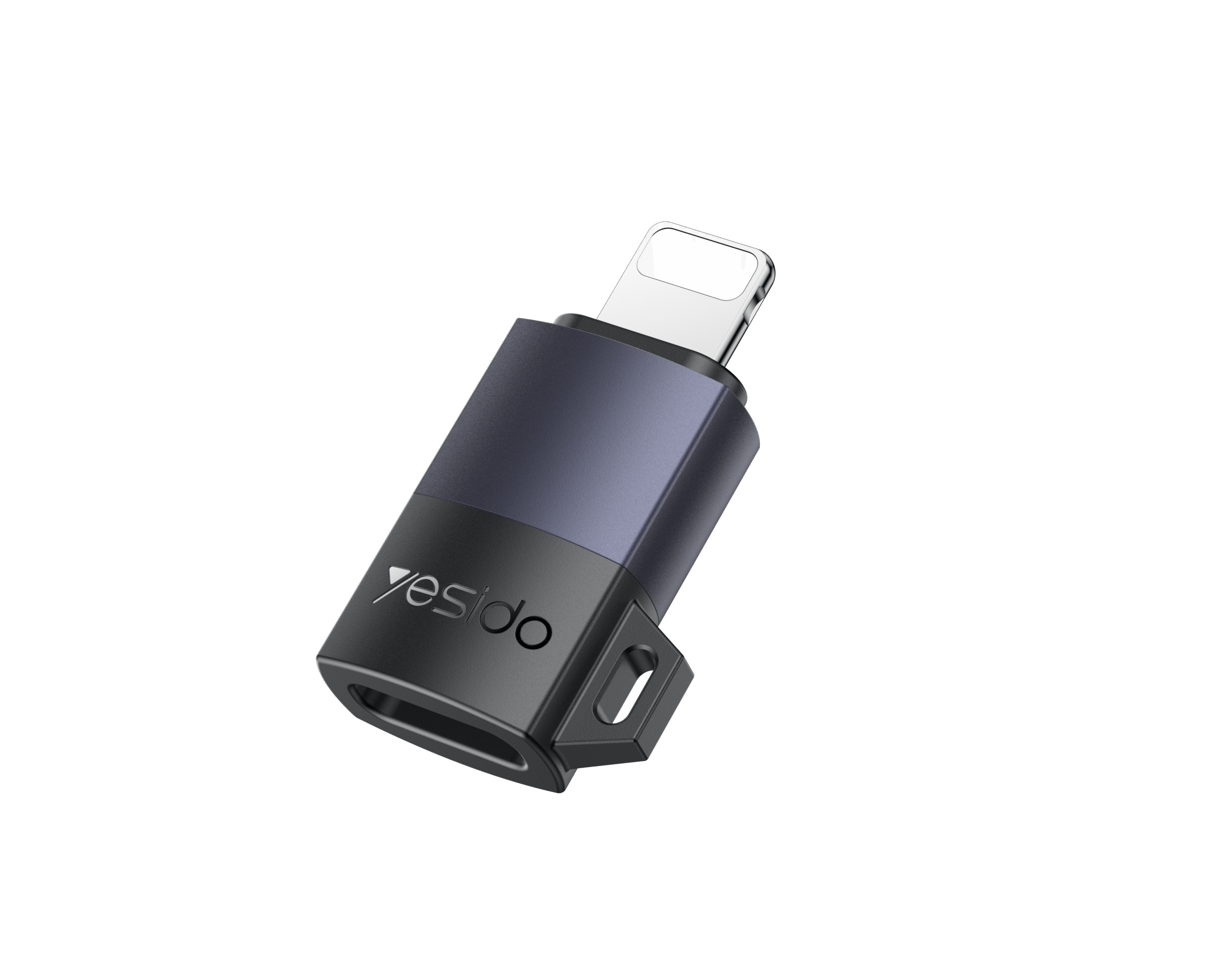 YESIDO LIGHTNING OTG ADAPTER BLACK GS27