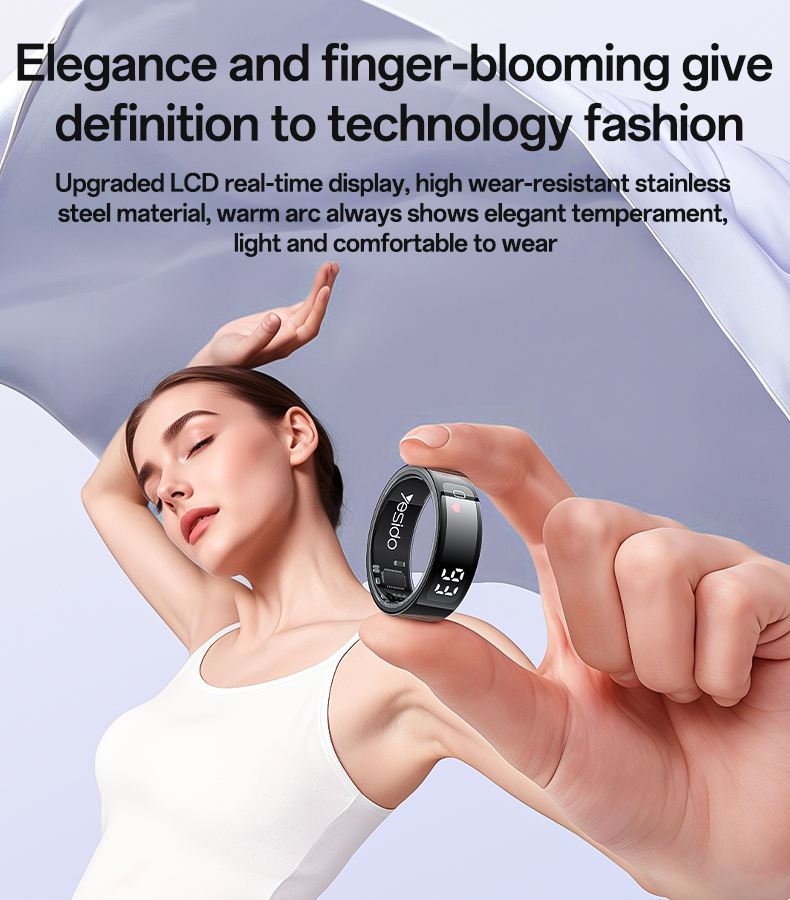 YESIDO SMART RING SIZE 13 WITH DIGITAL DISPLAY IO36 thumbnail 5