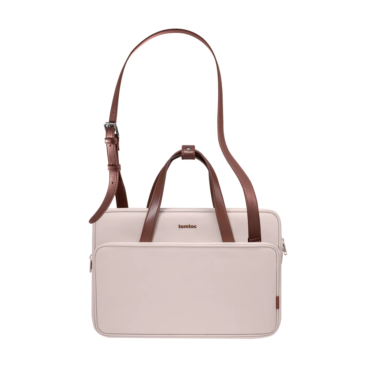TOMTOC 13.5 INCH VERSATILE A12 LAPTOP SHOULDER BAG BLUSH PINK A12D3P1