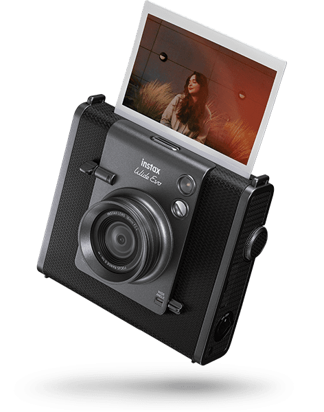 FUJIFILM INSTAX WIDE EVO HYBRID INSTANT CAMERA BLACK