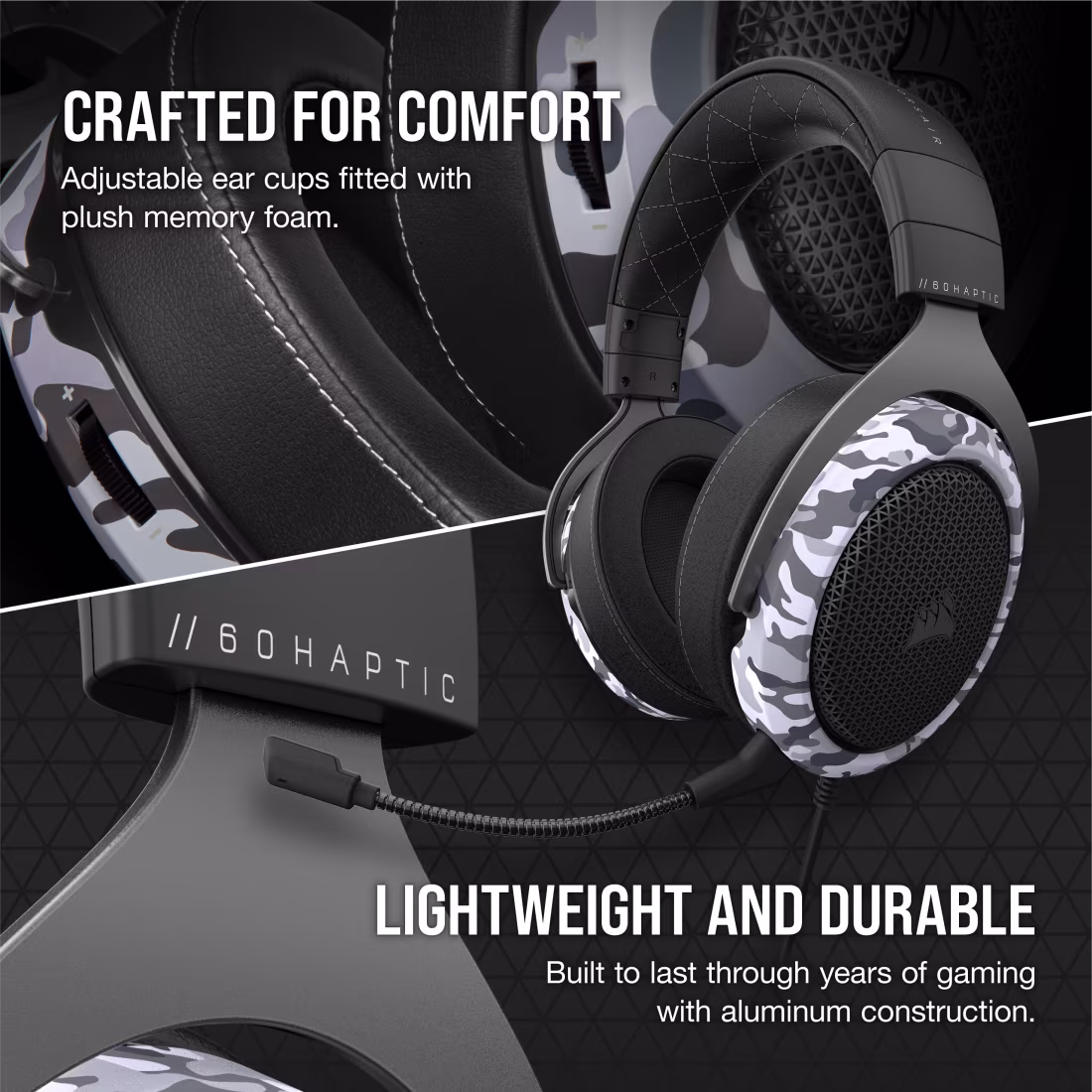 CORSAIR WIRED GAMING HEADSET HS60 HAPTIC CA-9011225-EU thumbnail 4