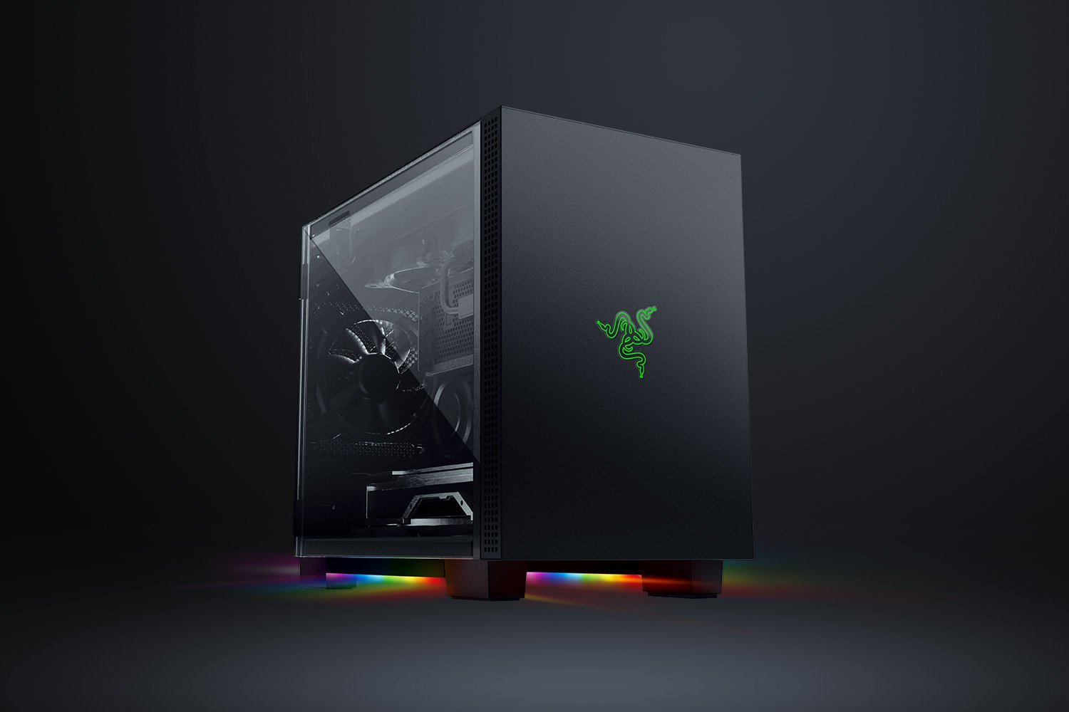Razer Tomahawk ATX Desktop Chassis (RC21-01420100-R3M1) - Premium Tempered Glass Gaming Case