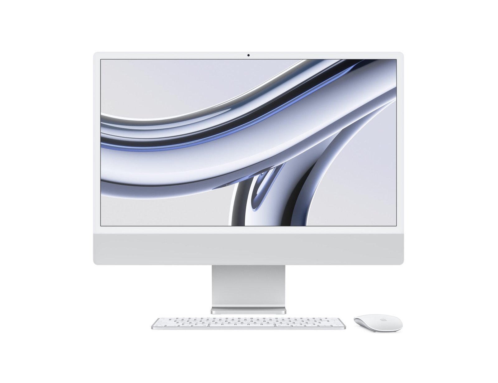 Apple iMac 24-inch M3 Chip 8-core CPU 8-core GPU 8GB 256GB Silver Arabic MQR93