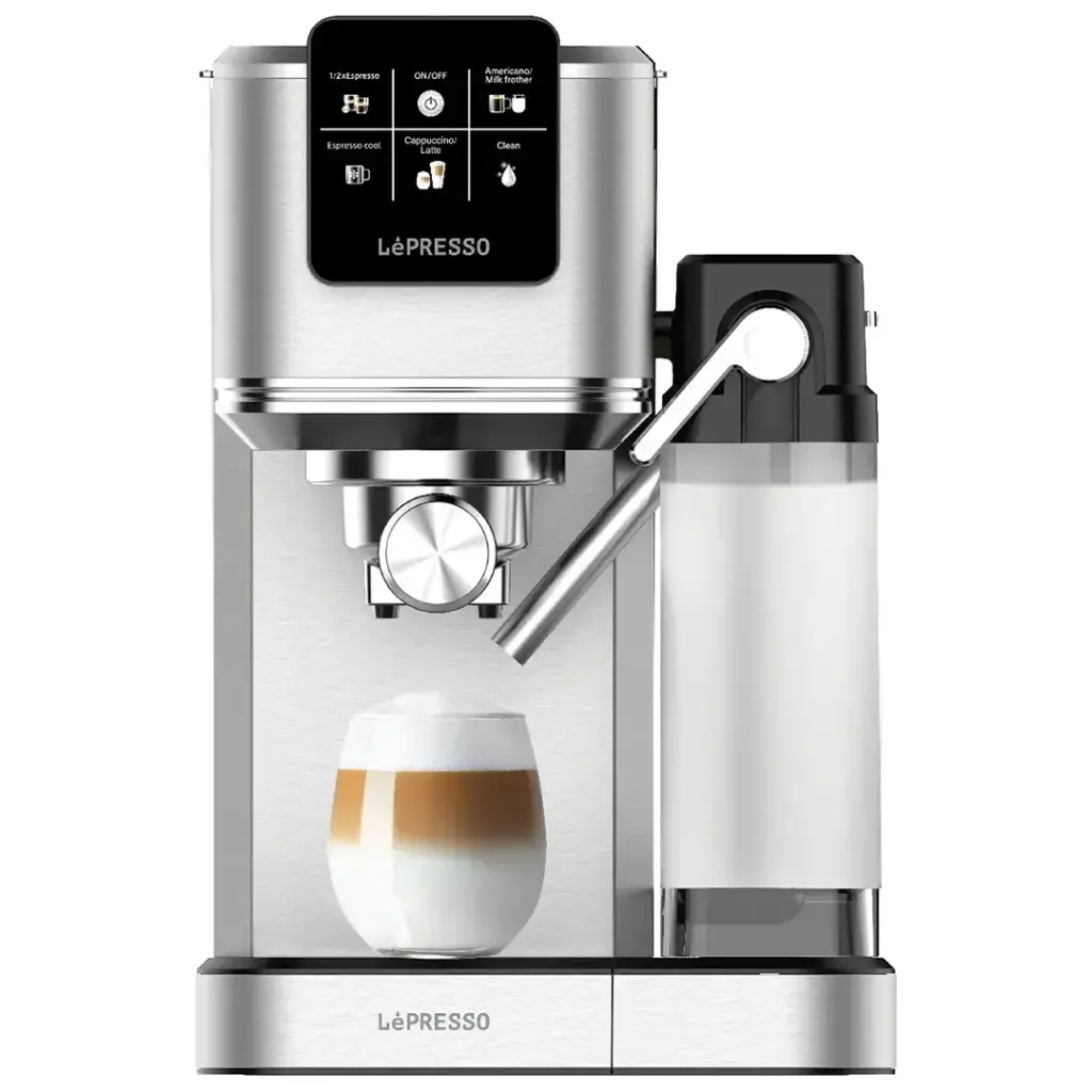 LEPRESSO LATTEO HOT COLD BREWING COFFEE MACHINE SILVER LPCFFTEM0071-SL