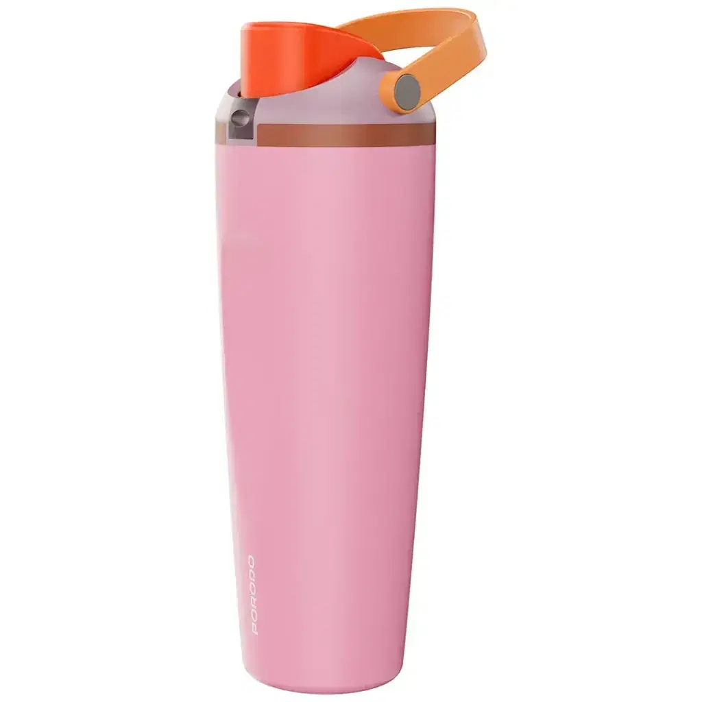 PORODO LIFESTYLE STAINLESS STEEL DOUBLE WALLED BOTTLE PINK PDLFST1796PK