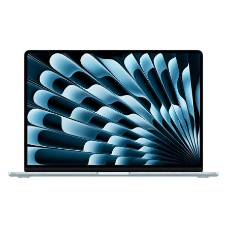 APPLE MACBOOK AIR 15 INCH M4 CHIP 10 CORE CPU 10 CORE GPU 16GB 256GB SKY BLUE ENGLISH MC7A4