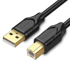 MINDPURE USB CABLE 2.0 AM/BM GOLD PLATED HEADER 2M BLACK LX10121