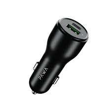 PAWA SOLID CAR CHARGER DUAL PORT PD+QC 51W BLACK PW-CC51WCA5-BK