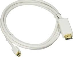 MINDPURE MINI DP TO HDMI MALE TO MALE WHITE ROUND CABLE 1080P 3M WHITE LX10211