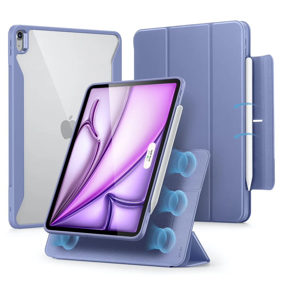 ESR REBOUND HYBRID CASE 360 COMPATIBLE WITH IPAD AIR 13 LAVENDER