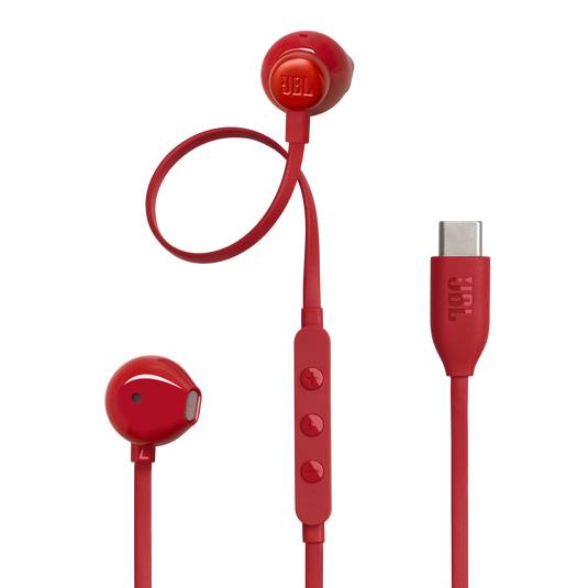 JBL TUNE 305C USB-C WIRED EARBUDS RED