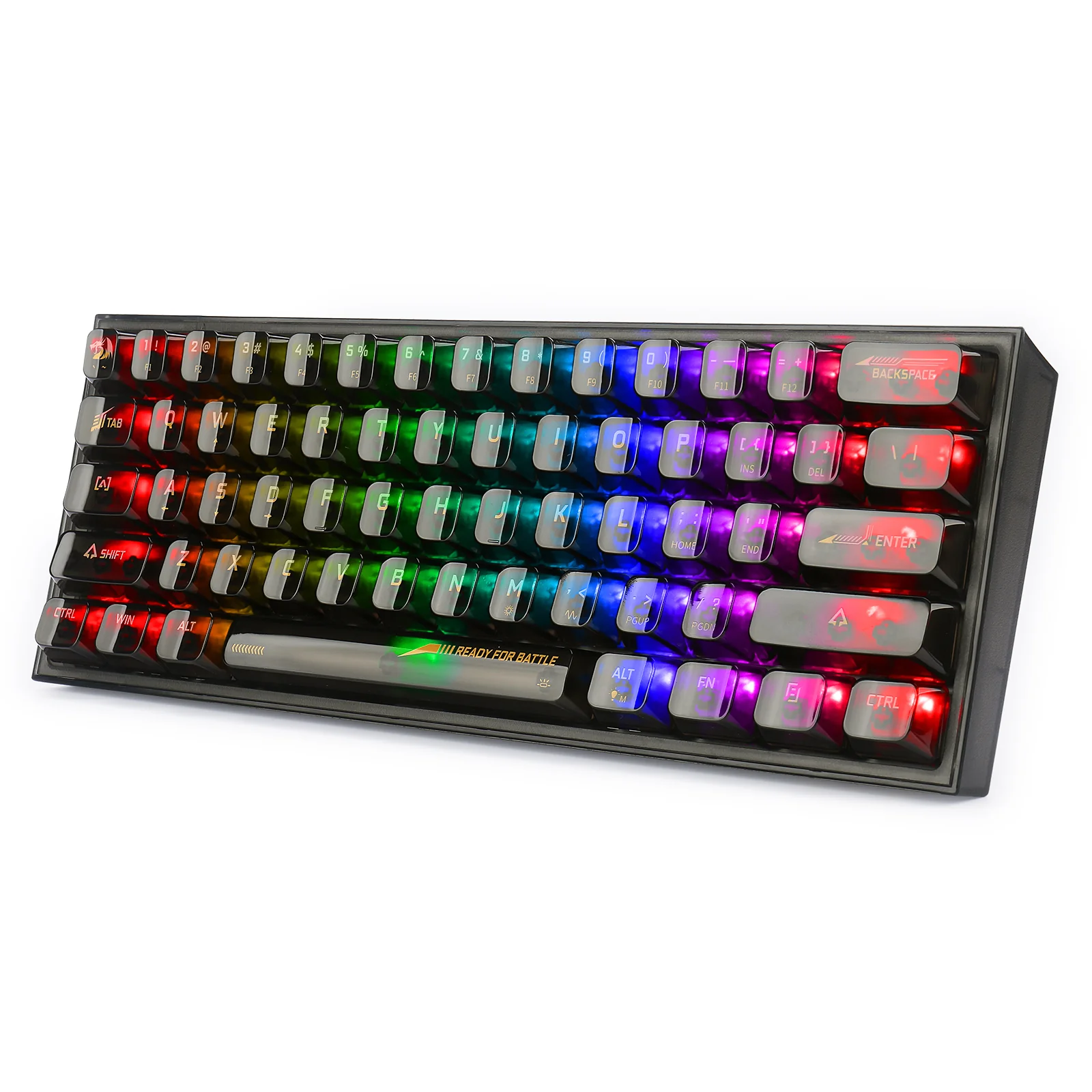 Redragon Fizz RGB Wired 61 Keys Mechanical Keyboard (K617CTB-RGB) - Compact Design with Customizable Lighting