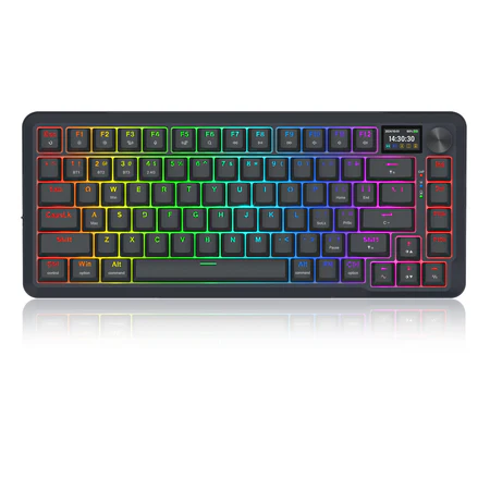 REDRAGON FLEKACT RGB WIRELESS MECHANICAL GAMING KEYBOARD WITH LCD DISPLAY - BLACK K708RGB-PRO