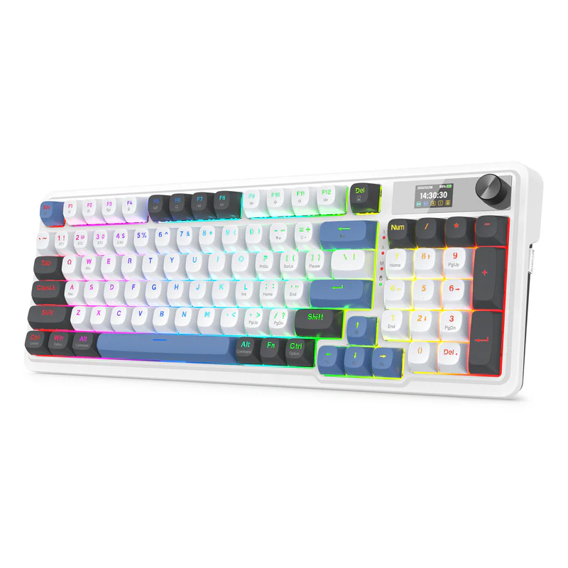 REDRAGON GALATIN PRO K719 RGB TRI-MODE GASKET MOUNTED MECHANICAL KEYBOARD K719WGB-RGB-PRO