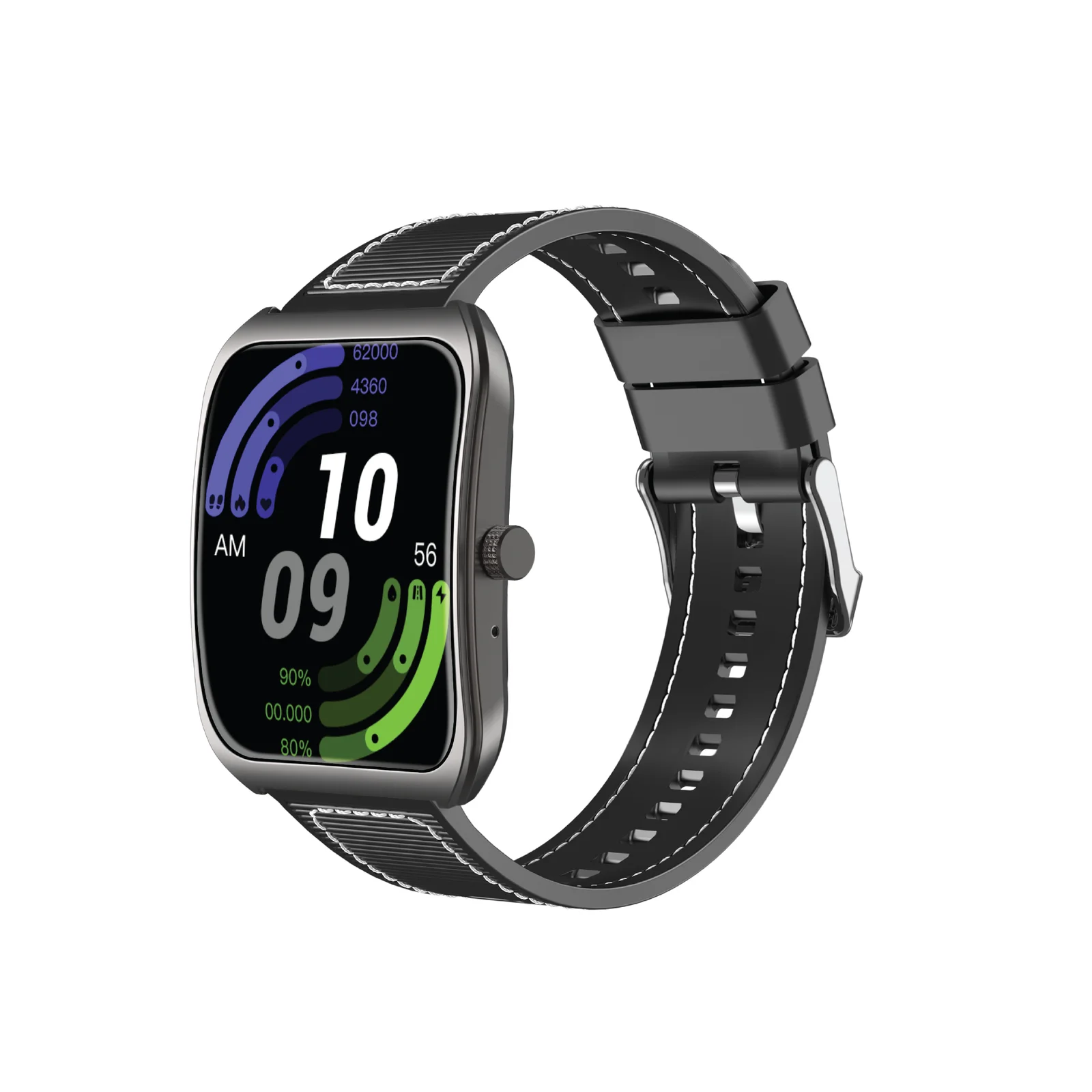 PAWA VERTEX SMART WATCH WITH 1.85 INCH CURVED DISPLAY BLACK PW-STWFTB25-BK