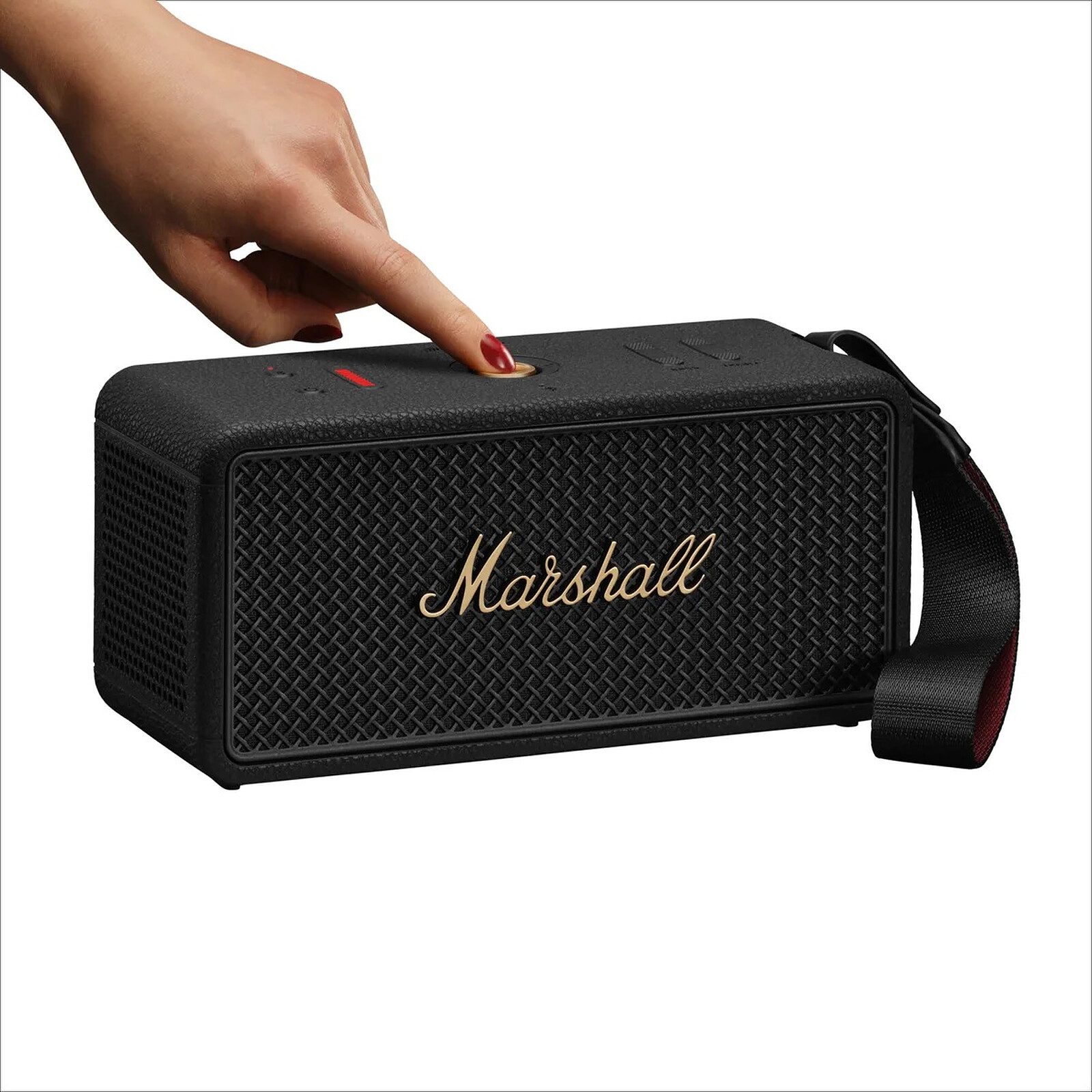 MARSHAL MIDDLETON II PORTABLE BLUETOOTH SPEAKER BLACK AND BRASS MIDDLETON2-BK-BRS