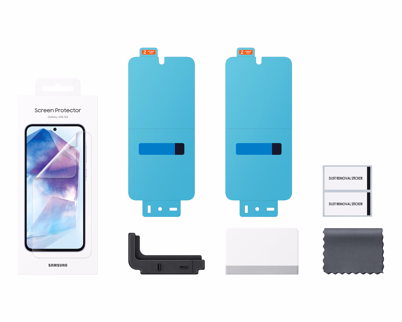 SAMSUNG A55 GLASS SCREEN PROTECTOR CLEAR thumbnail 2