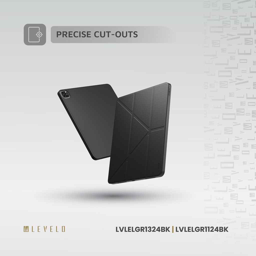 LEVELO ELEGANTE IPAD AIR PRO 13 SCRATCH RESISTANT COATING CASE BLACK LVLELGP1324BK thumbnail 7