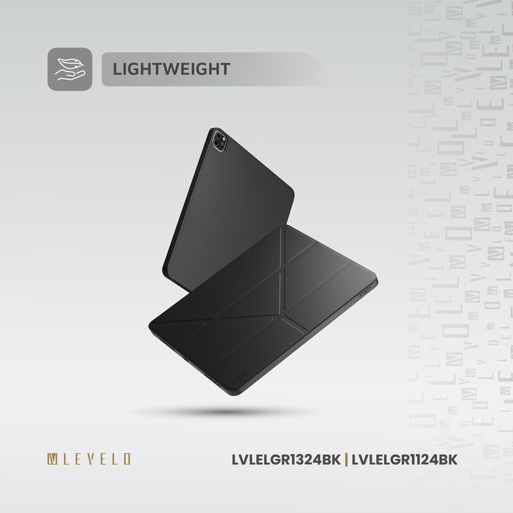 LEVELO ELEGANTE IPAD AIR PRO 13 SCRATCH RESISTANT COATING CASE BLACK LVLELGP1324BK thumbnail 5
