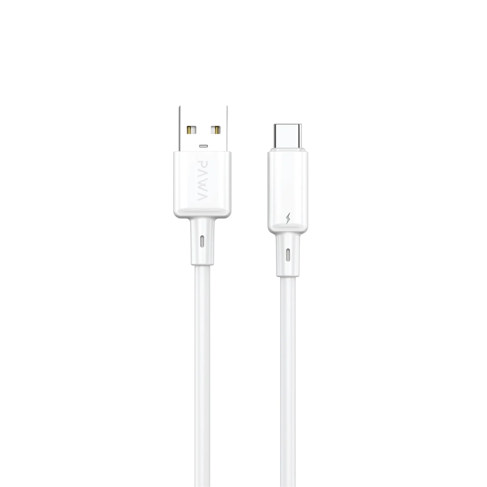 PAWA 3A USB A TO TYPE C QUICK CHARGING PVC CABLE 1.2M PW122 WHITE PW-BDC312AT-WH