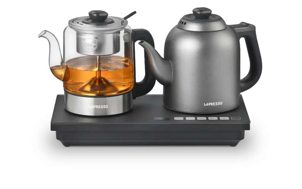 LEPRESSO AURABREW TEA BREWER AND WATER BOILER WITH INTERACTIVE PANEL GREY LPCFFAB0032GY
