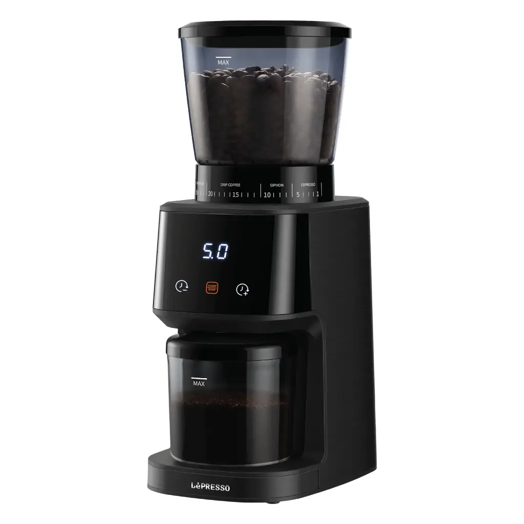 LEPRESSO CONICAL BURR GRINDER BLACK LPCFFM0028