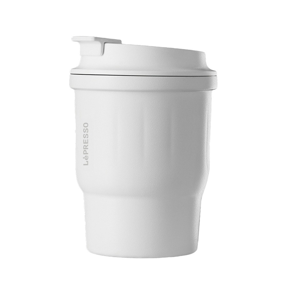 LEPRESSO INSULATED TUMBLER HOT & COLD DRINKS WHITE LPCM450WH