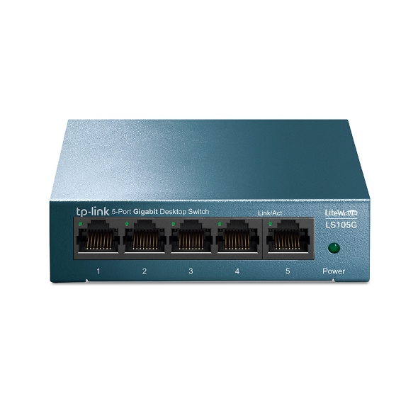 TP LINK LIGHTWAVE 5 PORT GIGABIT DESKTOP SWITCH LS105G