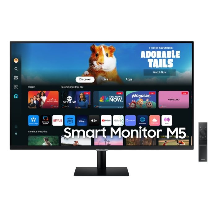 Samsung 27"M5 Full HD Smart Monitor with Speakers and Remote - LS27DM500EUXXU