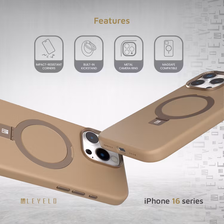LEVELO IPHONE 16 PRO IRIS PRO MAGSAFE LIQUID SILICONE CASE ROSE GOLD LVL-IPSC-16P-RSGD thumbnail 6