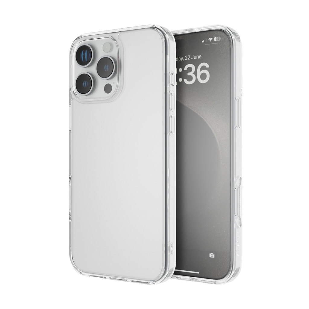 LEVELO CLARA IPHONE 16 PRO CLEAR CASE LVLCC16PCL