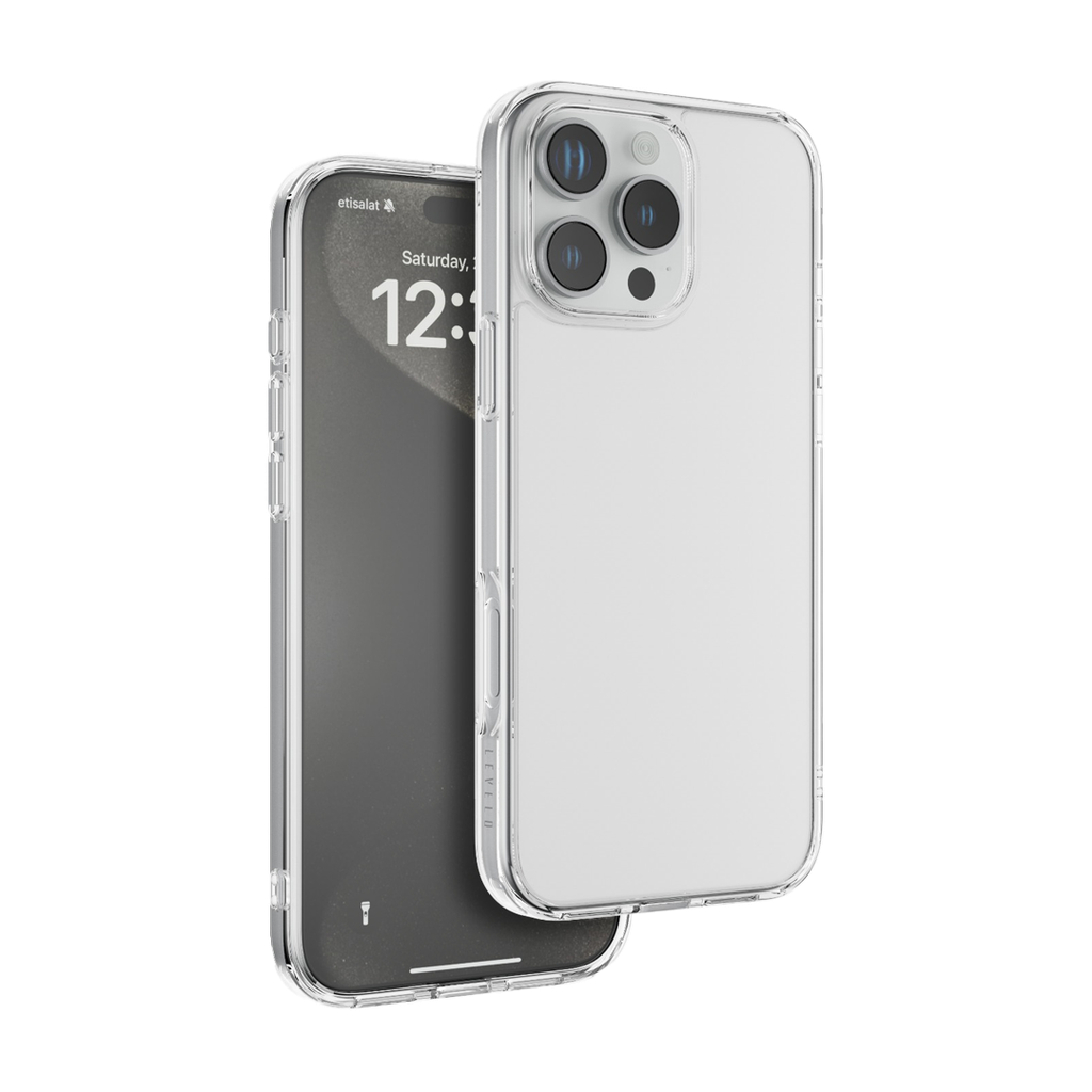 LEVELO CLARA IPHONE 16 PRO MAX CLEAR CASE LVLCC16PMCL